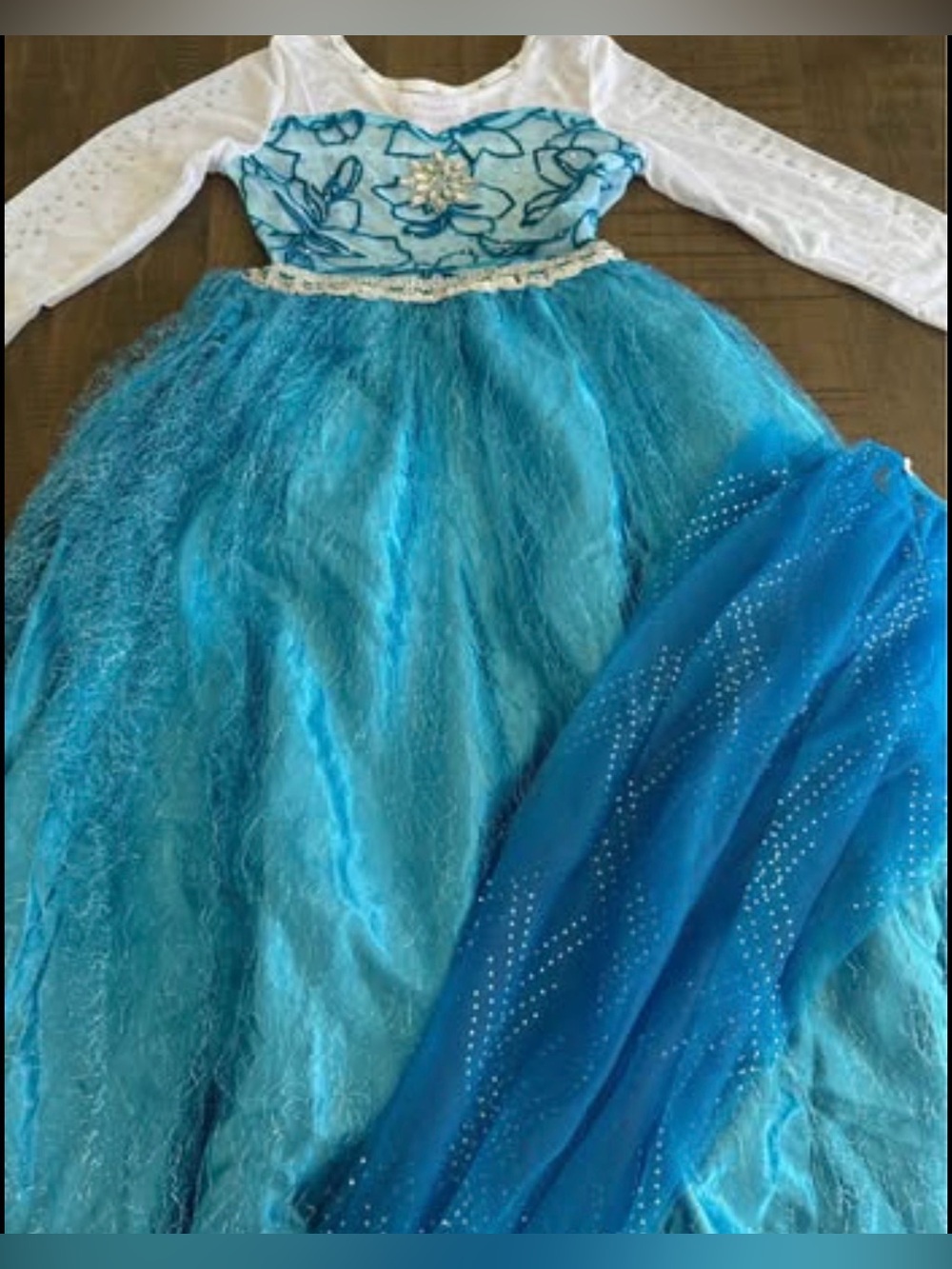 GIRLS PRINCESSES ELSA PUFFY DRESS - Picture 2 of 2